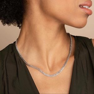 Mejuri Double Curb Chain Necklace in Silver